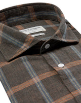 BS Leclerc Casual Slim Fit Skjorta - Brown