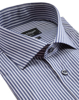 BS Lobont modern fit Skjorta - Dark Blue/White