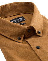 BS Oslo casual modern fit Skjorta - Camel