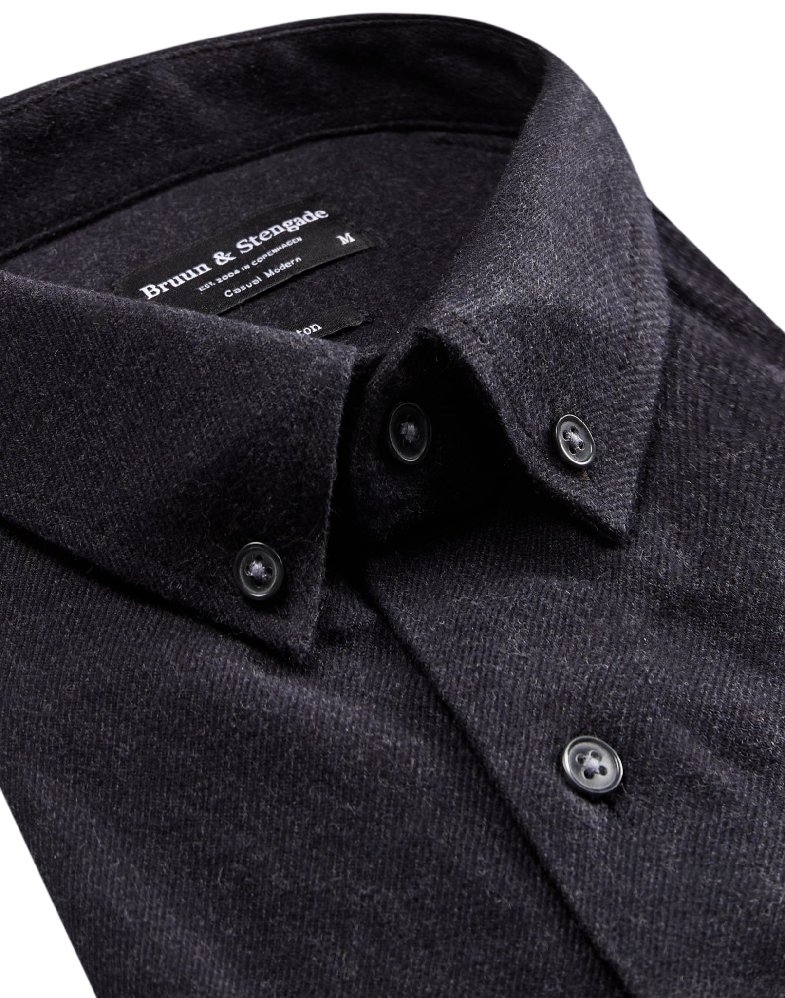 BS Tromsö casual slim fit skjorta - Charcoal
