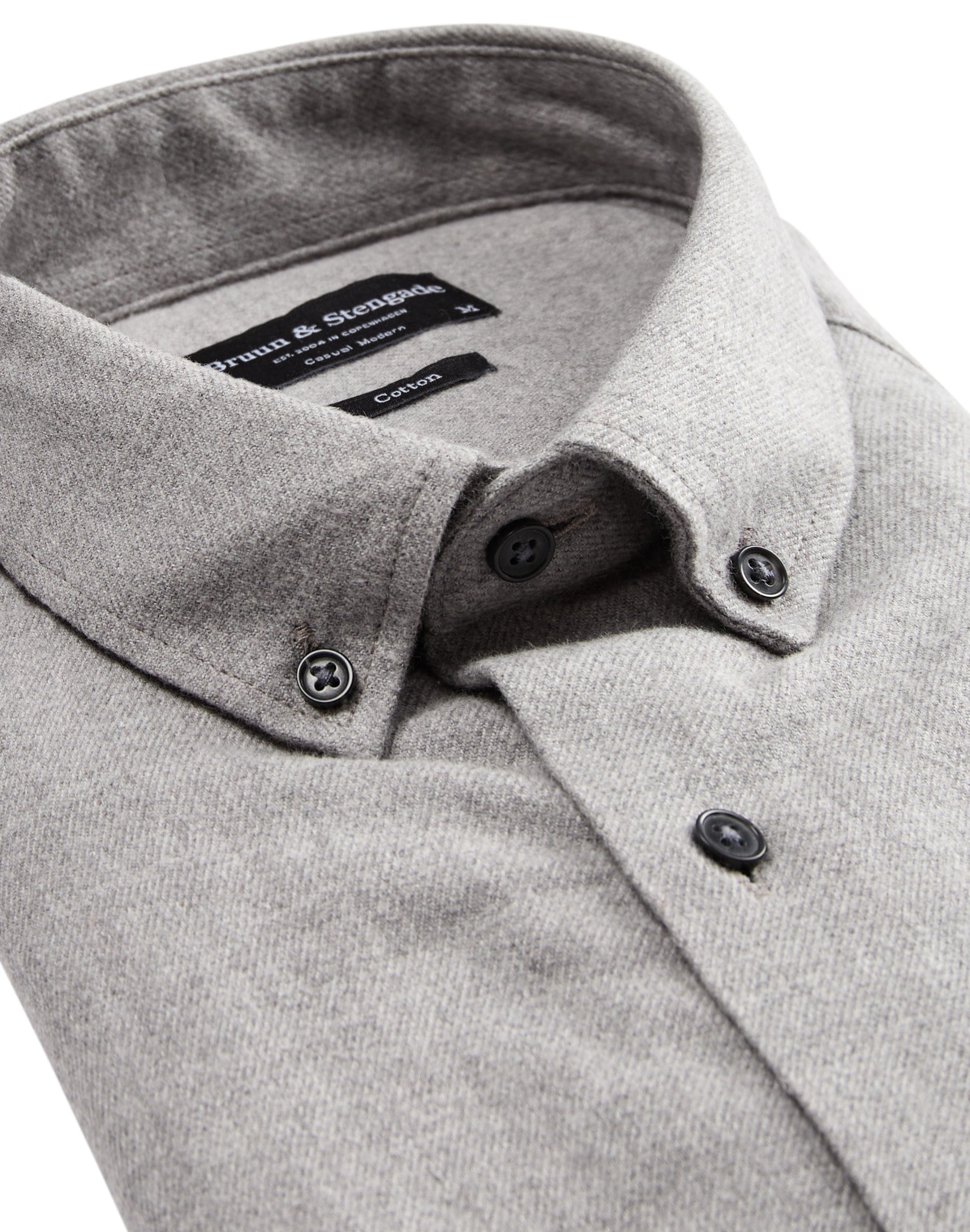 BS Oslo casual modern fit Skjorta - Light Grey
