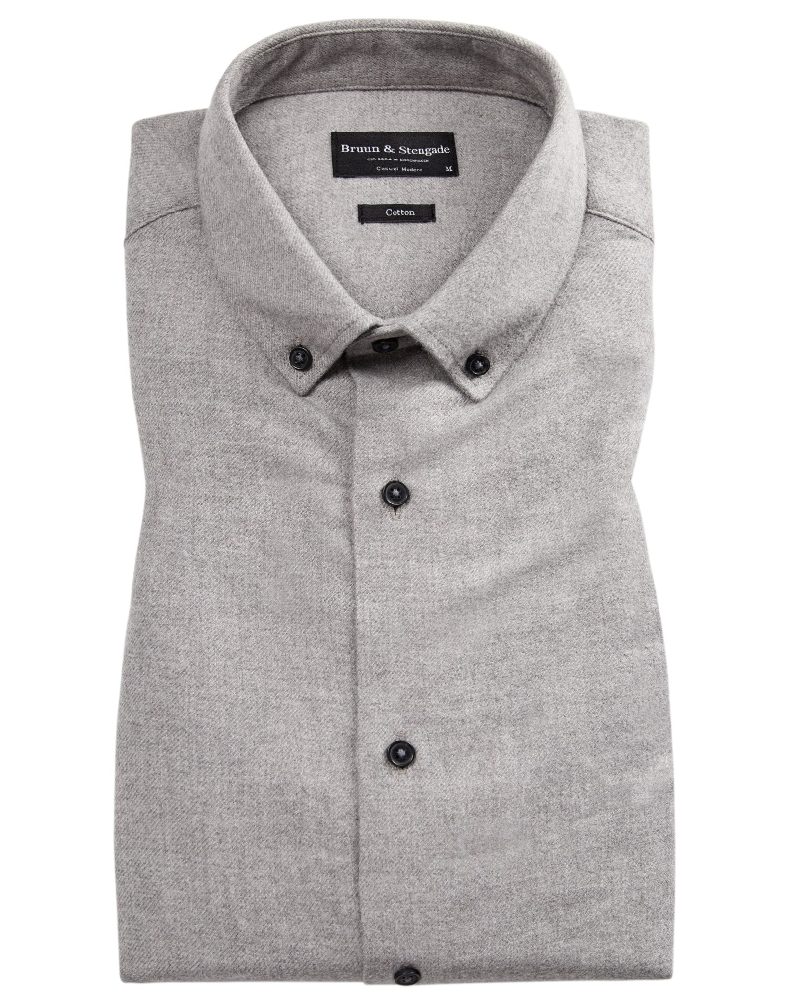 BS Oslo casual modern fit Skjorta - Light Grey
