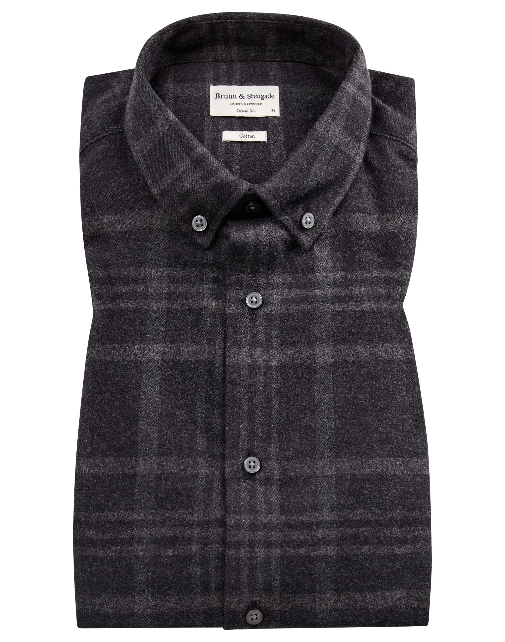 BS Sarpsborg casual slim fit skjorta - Svart