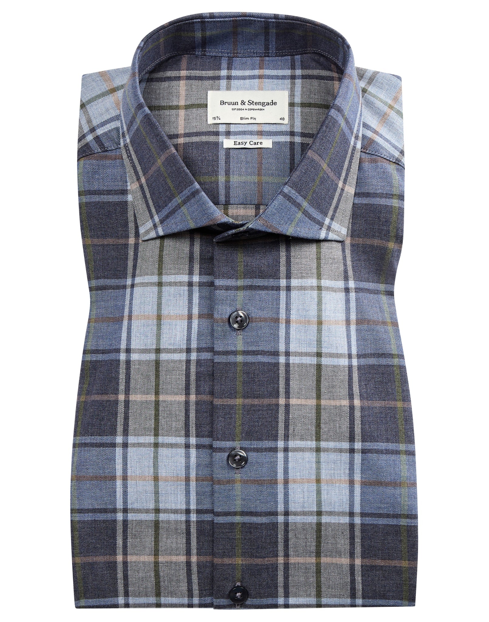BS Terience slim fit Skjorta - Blå