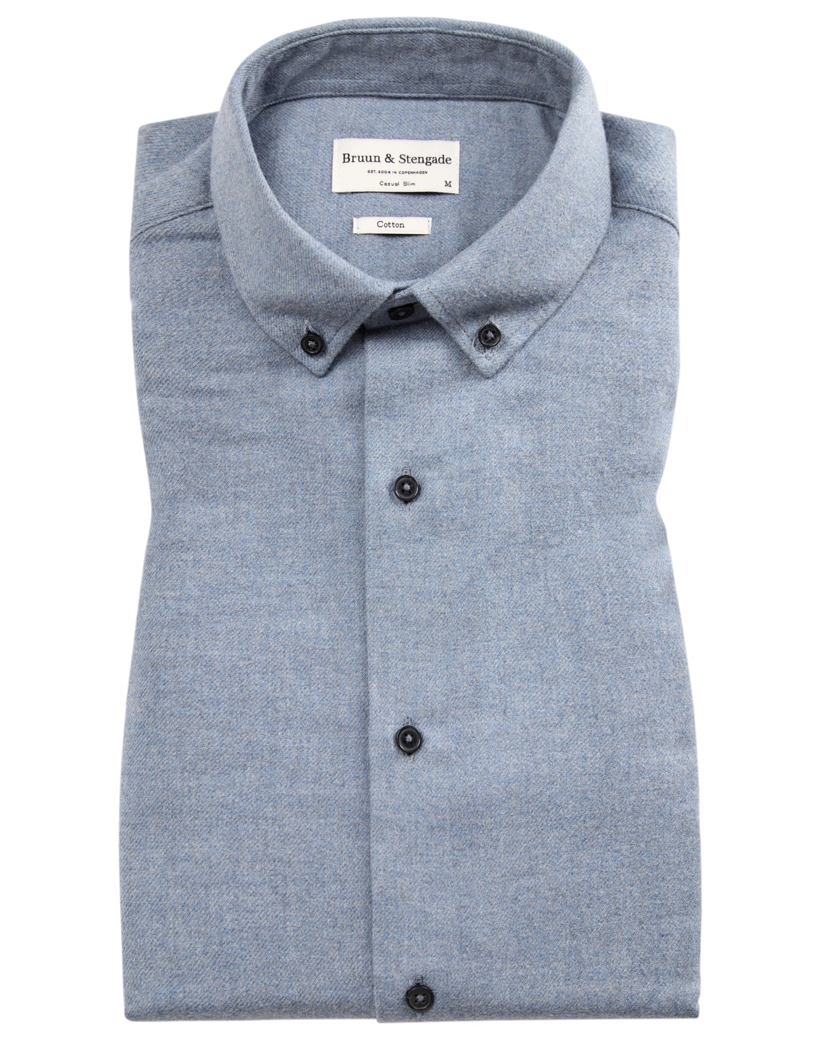 BS Tromsoe casual slim fit Skjorta - Ljusblå