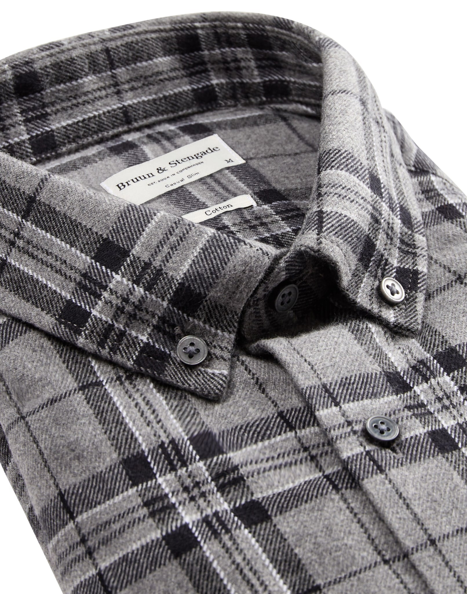 BS Trondheim casual slim fit Skjorta - Grey
