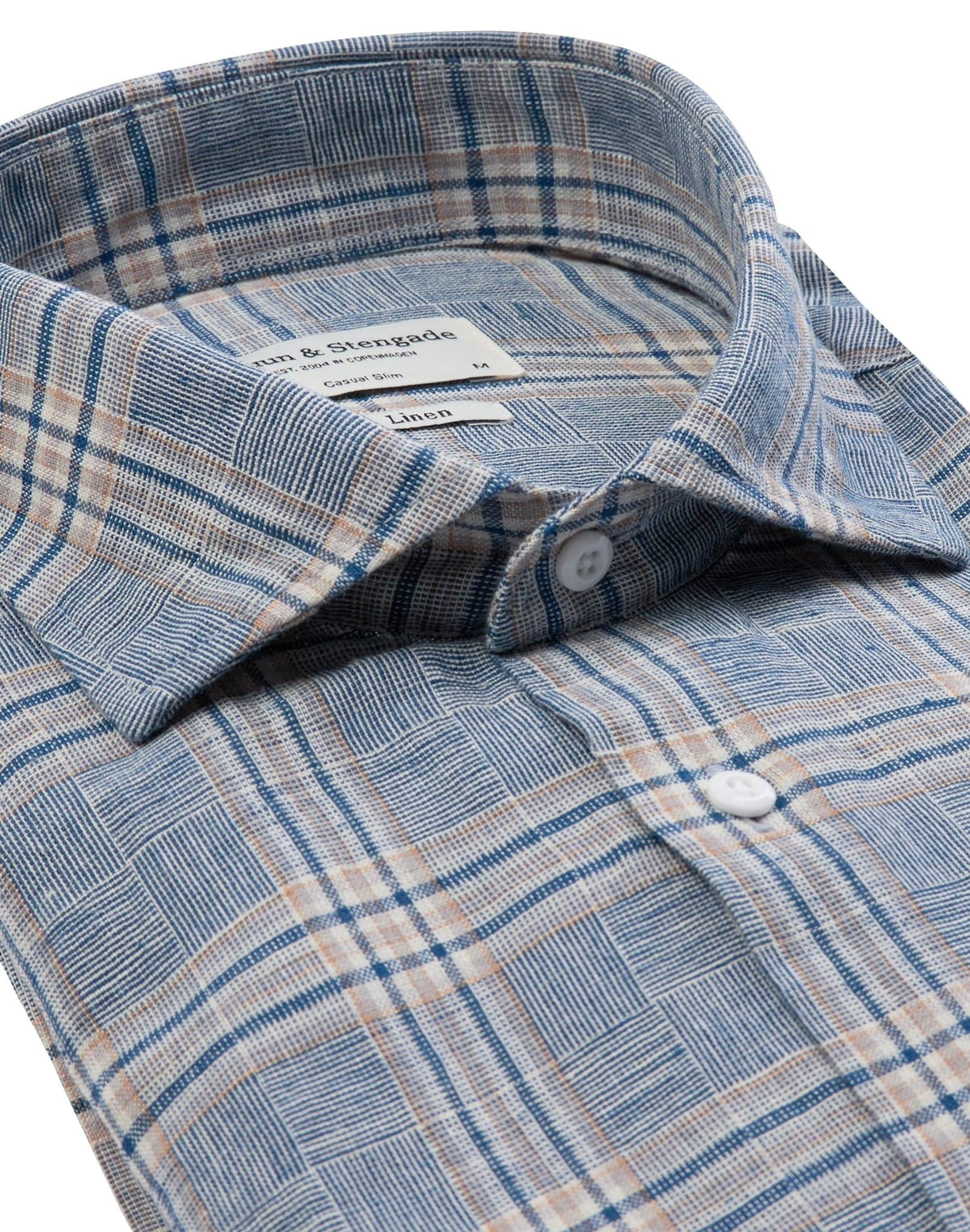 BS Vettel Casual Slim Fit Skjorta - Blå