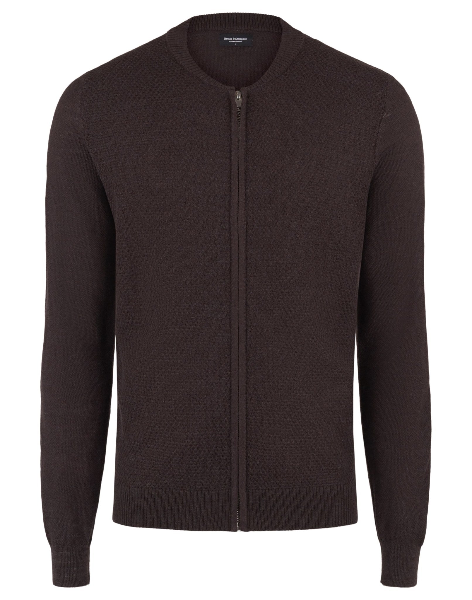 BS Carlos Regular Fit Stickad tröja - Dark Brown