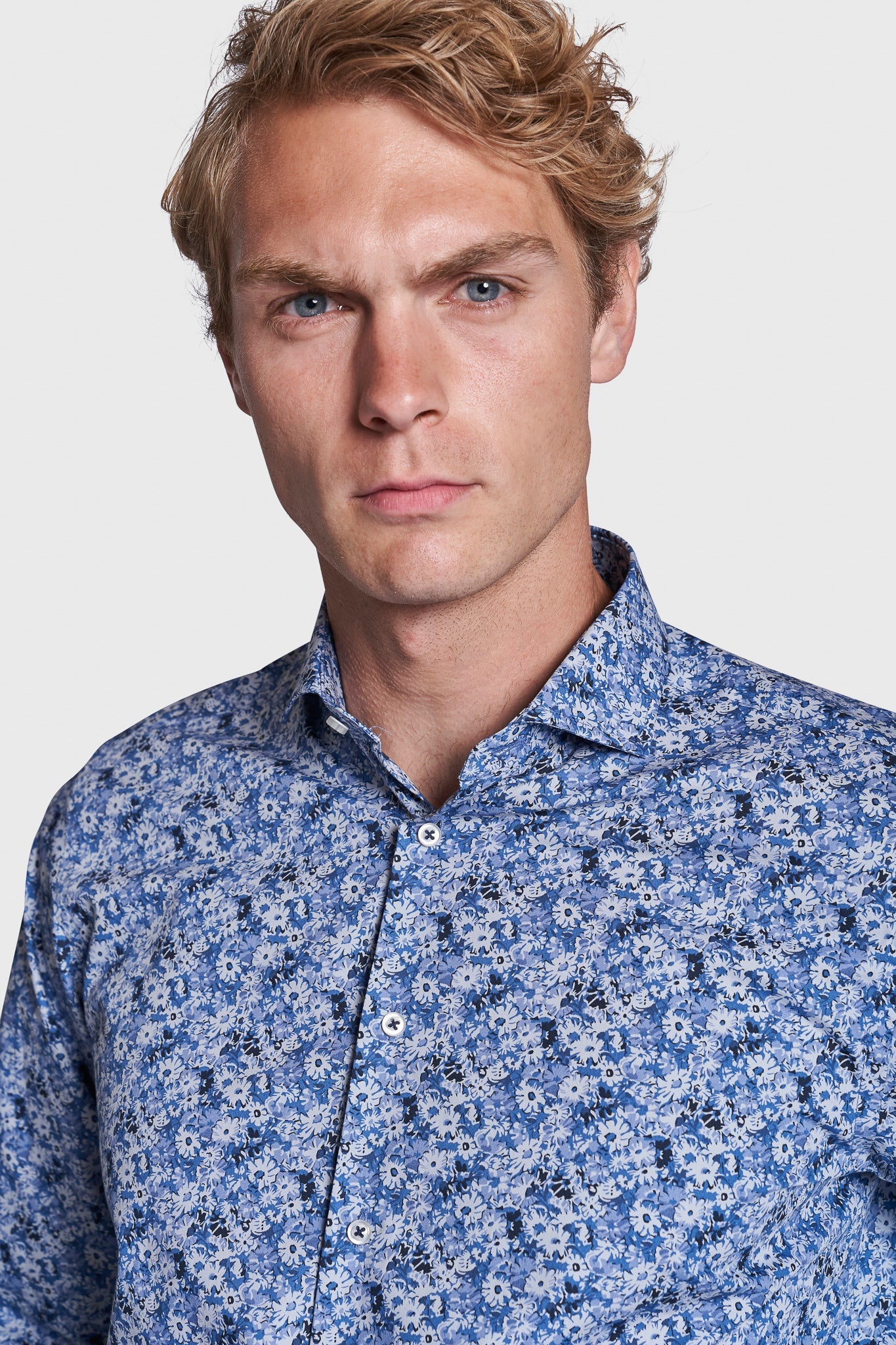 BS Celso Modern Fit Skjorta - Blå