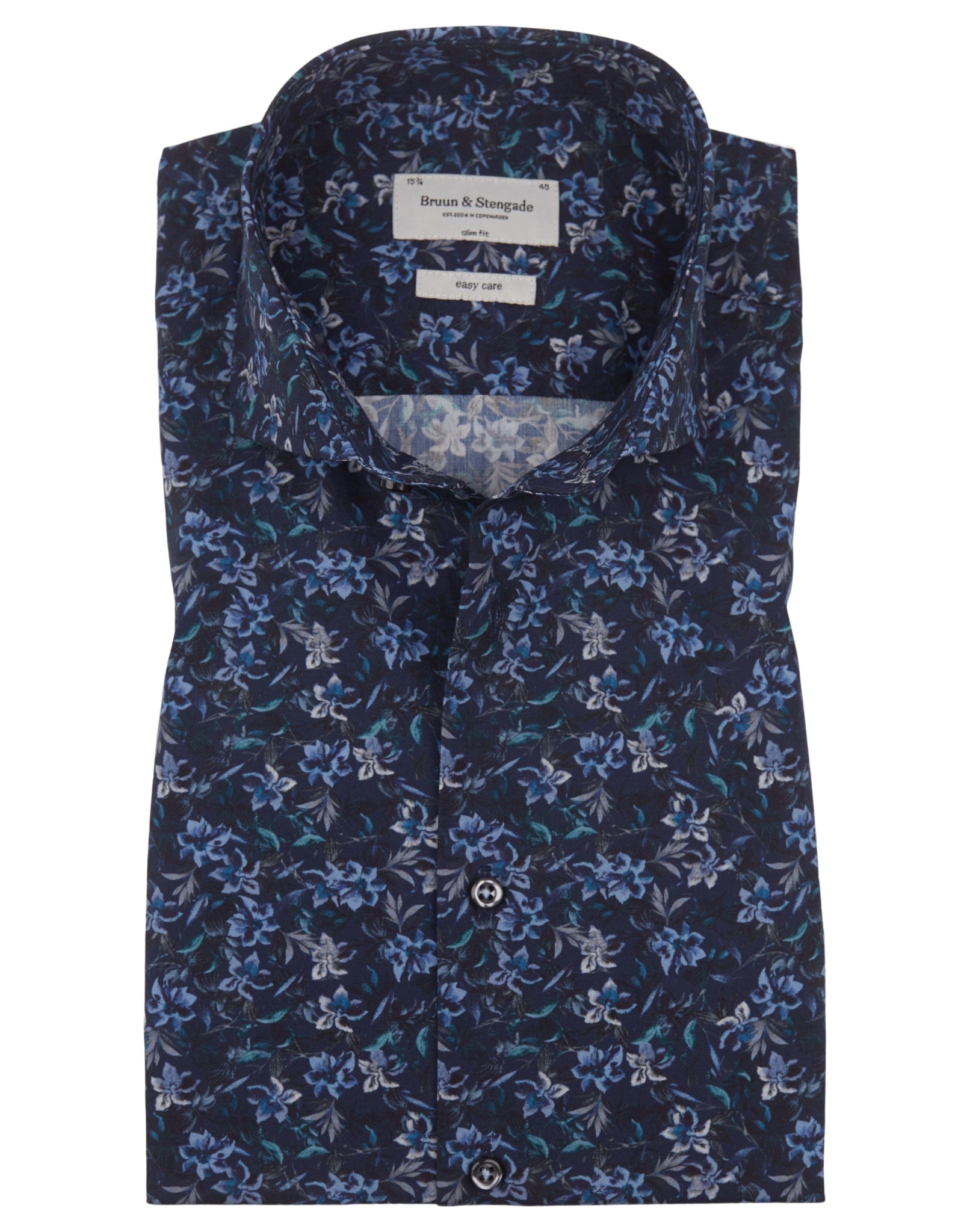 BS Clarence Slim Fit Skjorta - Navy
