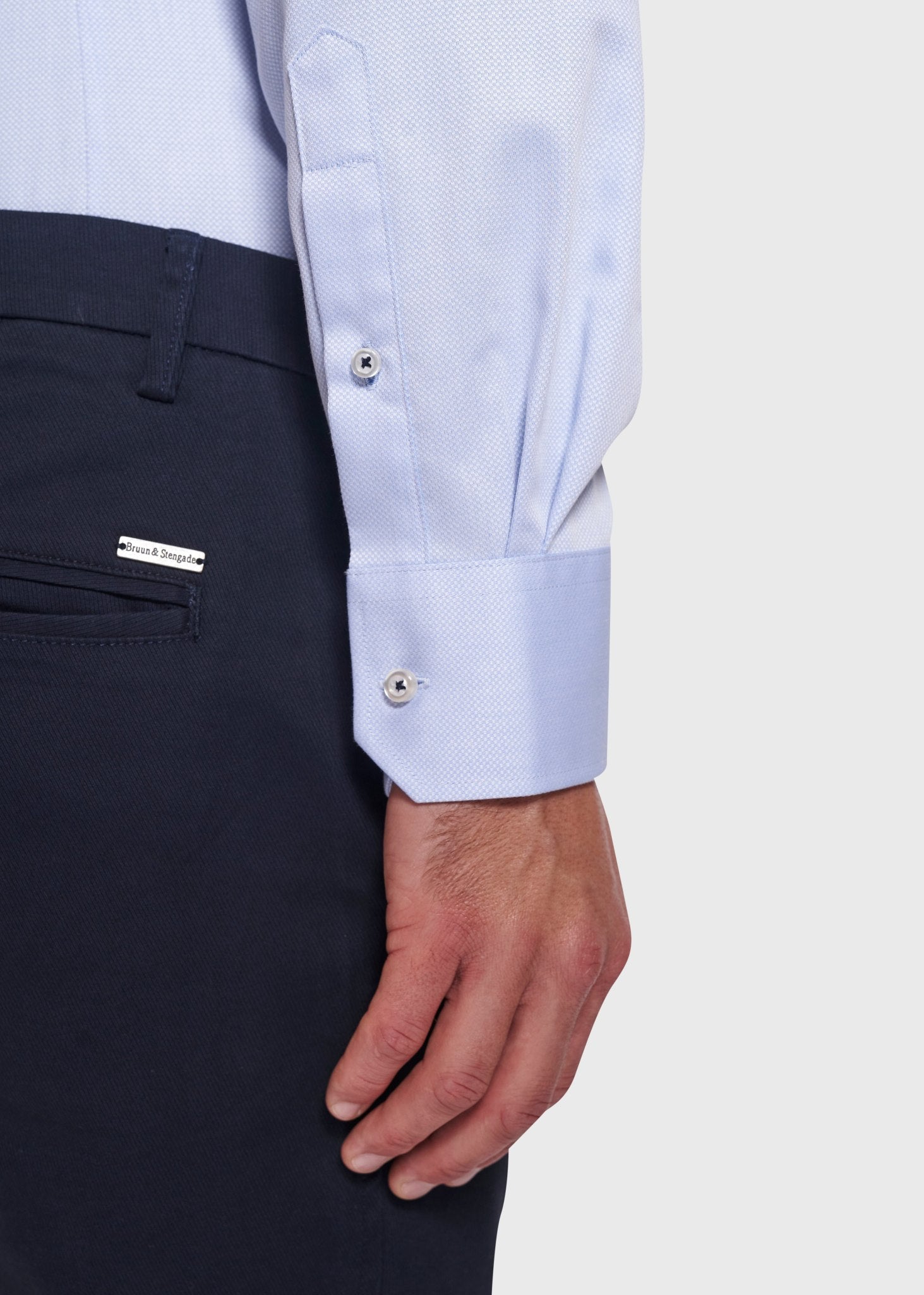 BS Danny Slim Fit Skjorta - Ljusblå