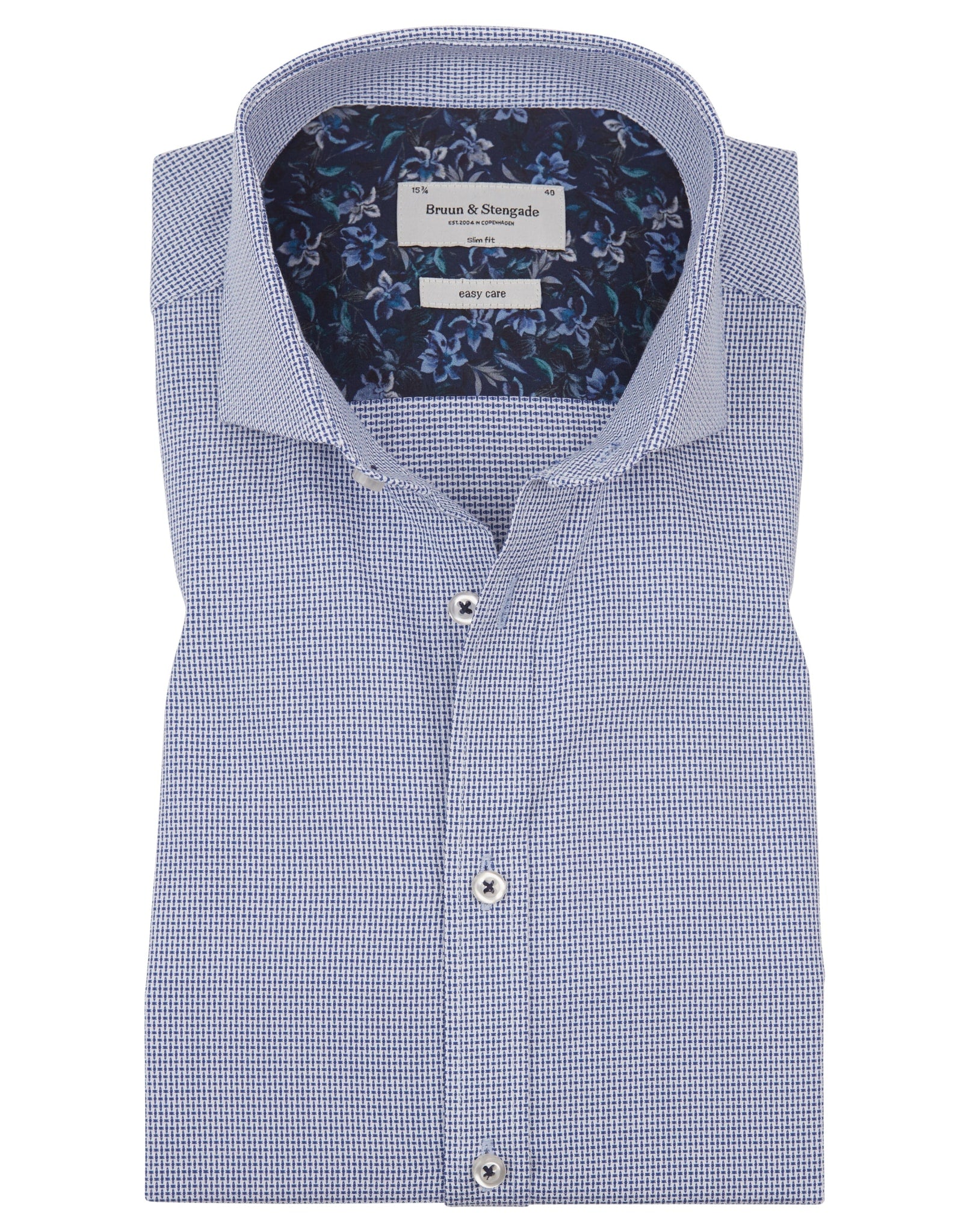 BS Darby Slim Fit Skjorta - Blue