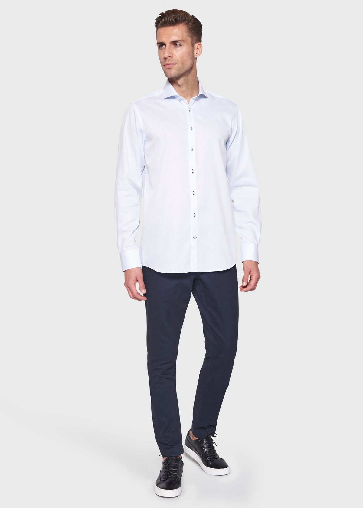 BS Djemba Modern Fit Skjorta Ljusblå - Light Blue