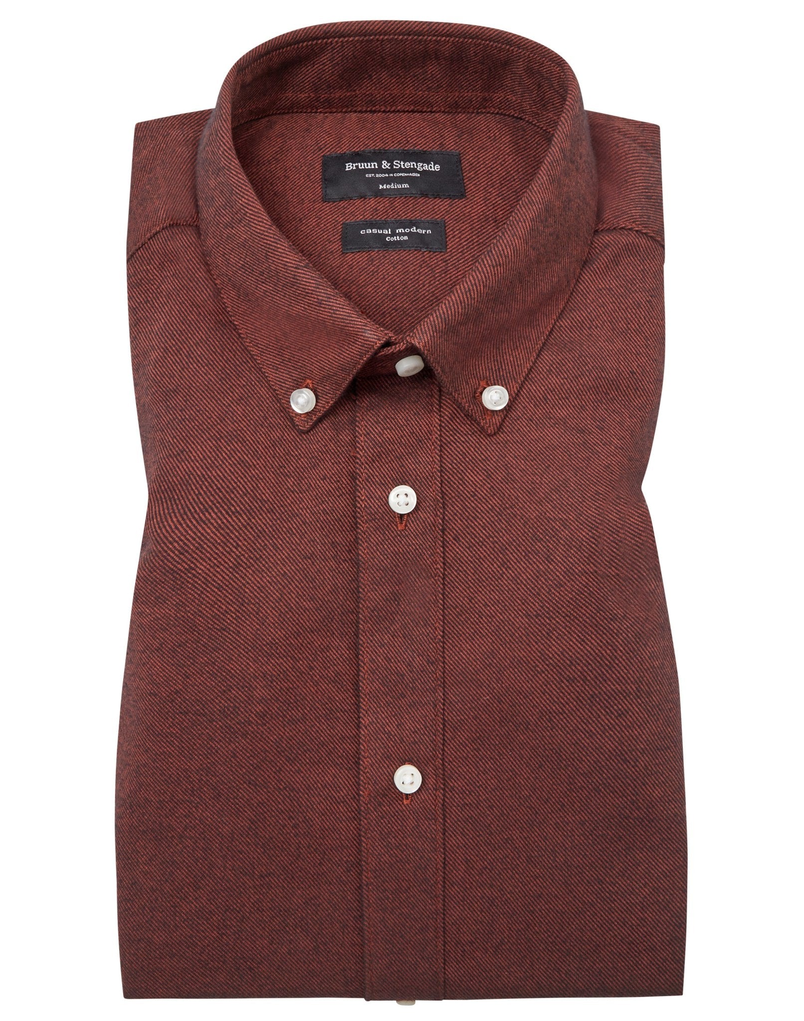 BS Ebruma Casual Modern Fit Skjorta - Orange
