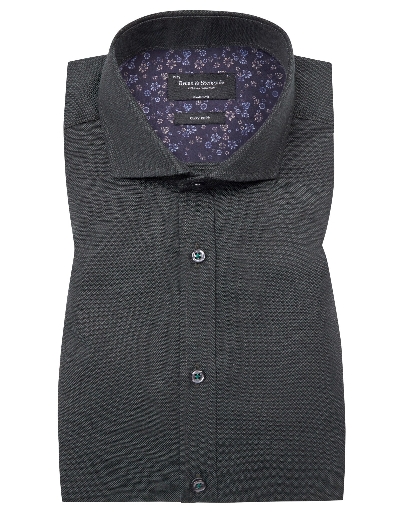 BS Gabriel Modern Fit Skjorta - Dark Green