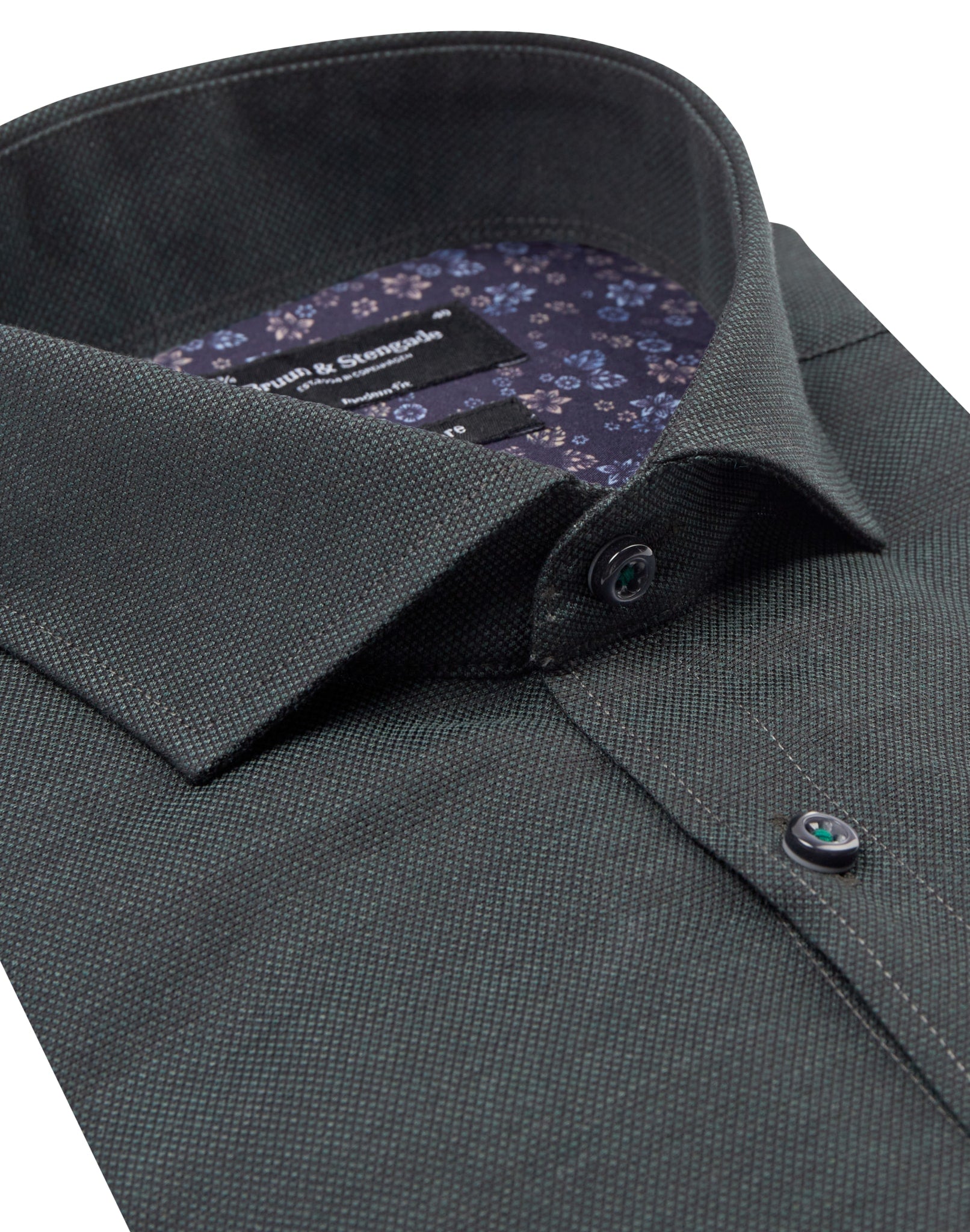 BS Gabriel Modern Fit Skjorta - Dark Green