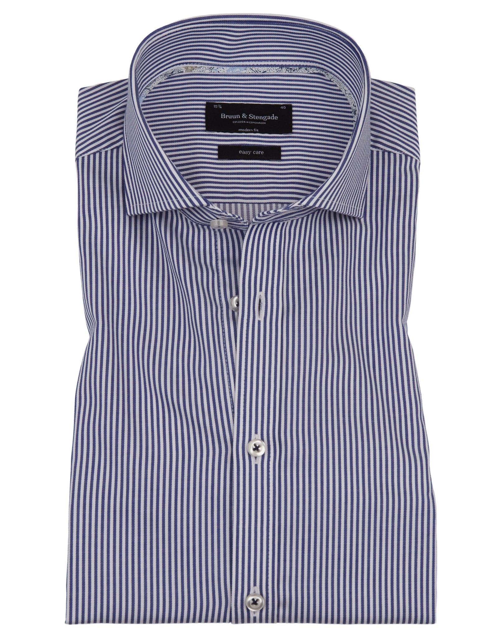 BS Gameiro Modern Fit Skjorta - Dark Blue