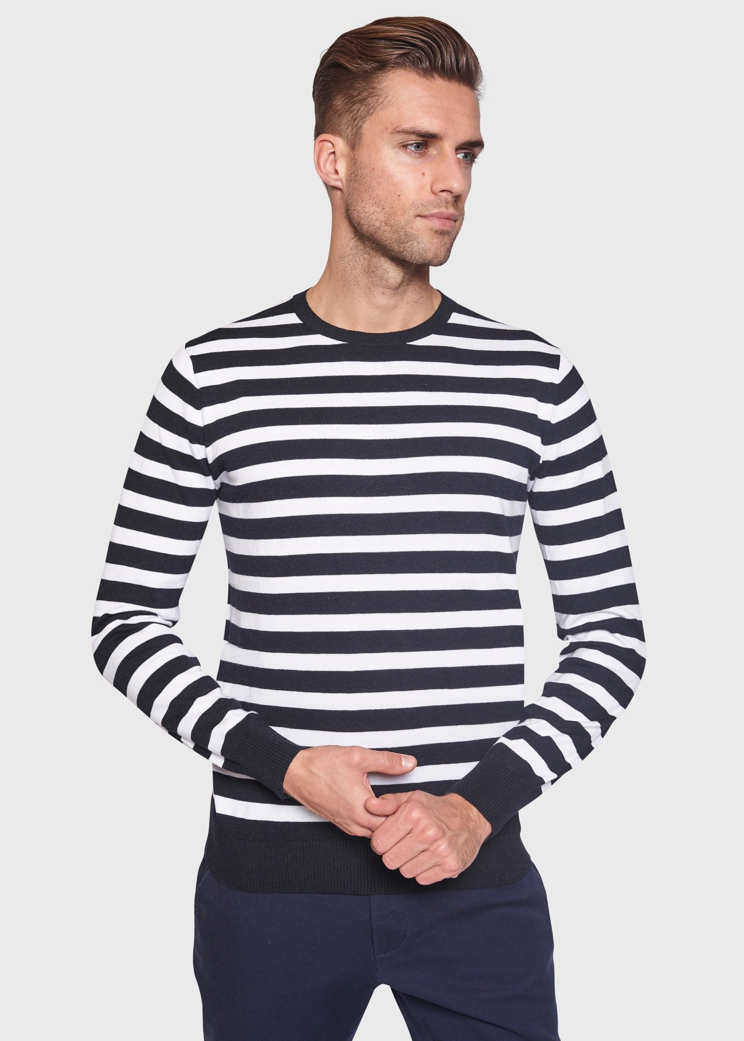 BS Gungadin Regular Fit Stickad tröja - Thunder