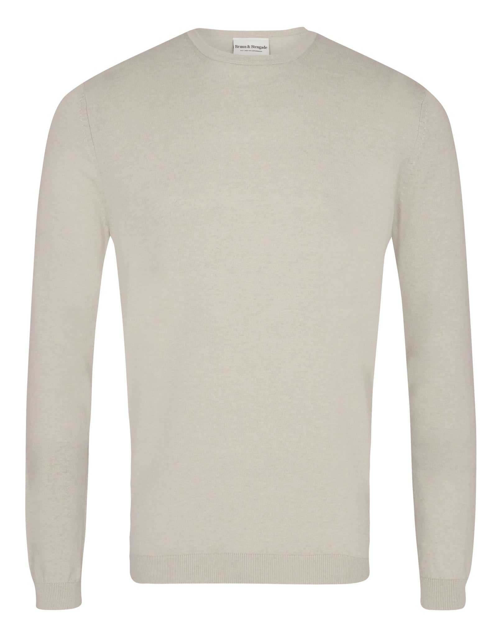BS Gunnar Regular Fit Stickad Tröja - Sand
