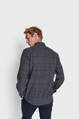 BS Sanneh Casual Modern Fit Skjorta - Dark Grey