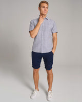 BS Lewis Casual Modern Fit Skjorta - Blue/White