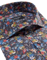 BS Hammerstiff Modern Fit Skjorta - Dark Blue