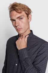 BS Sanneh Casual Modern Fit Skjorta - Thunder