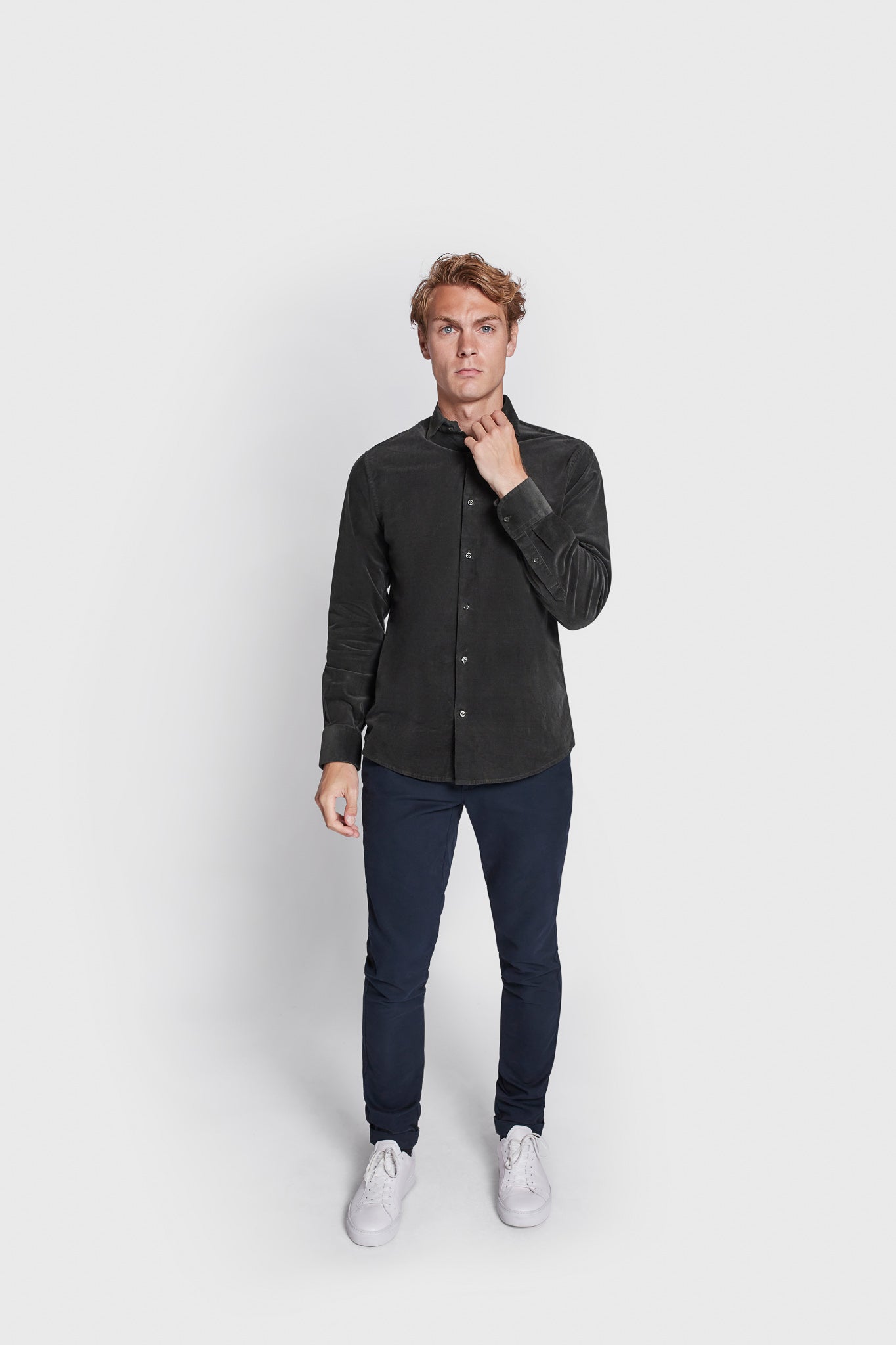 BS Jallow Casual Modern Fit Skjorta - Grön