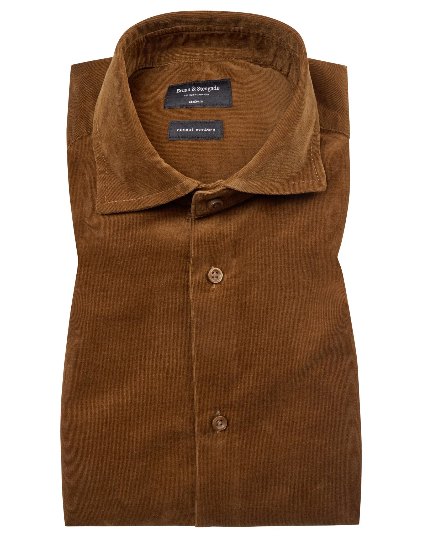 BS Jallow Casual Modern Fit Skjorta - Ockra