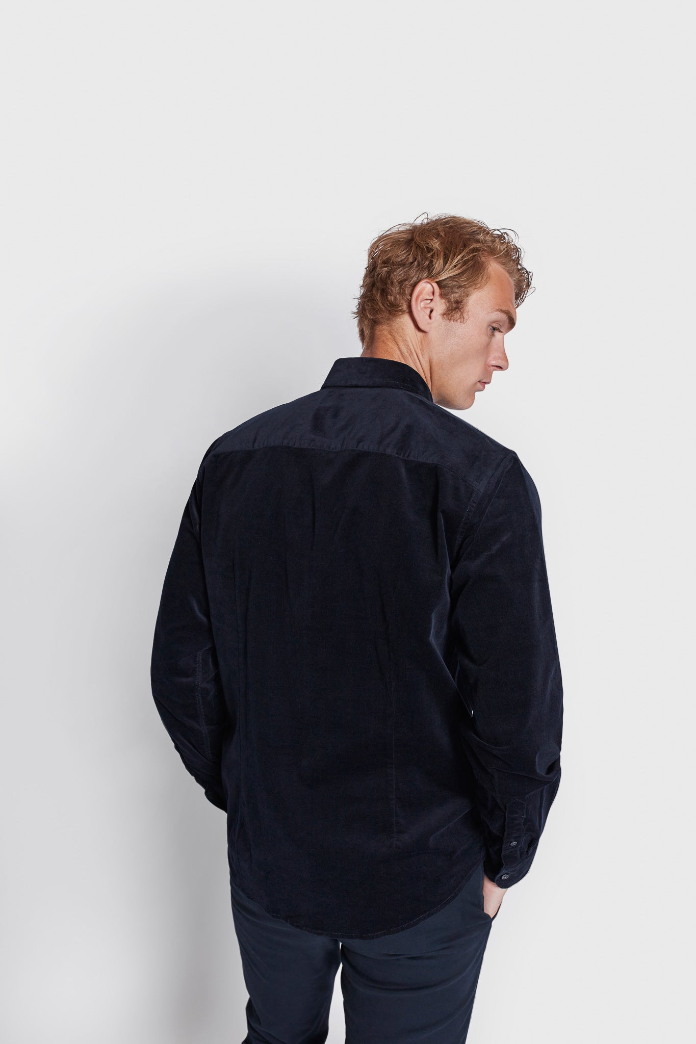 BS Jallow Casual Modern Fit Skjorta - Marinblå
