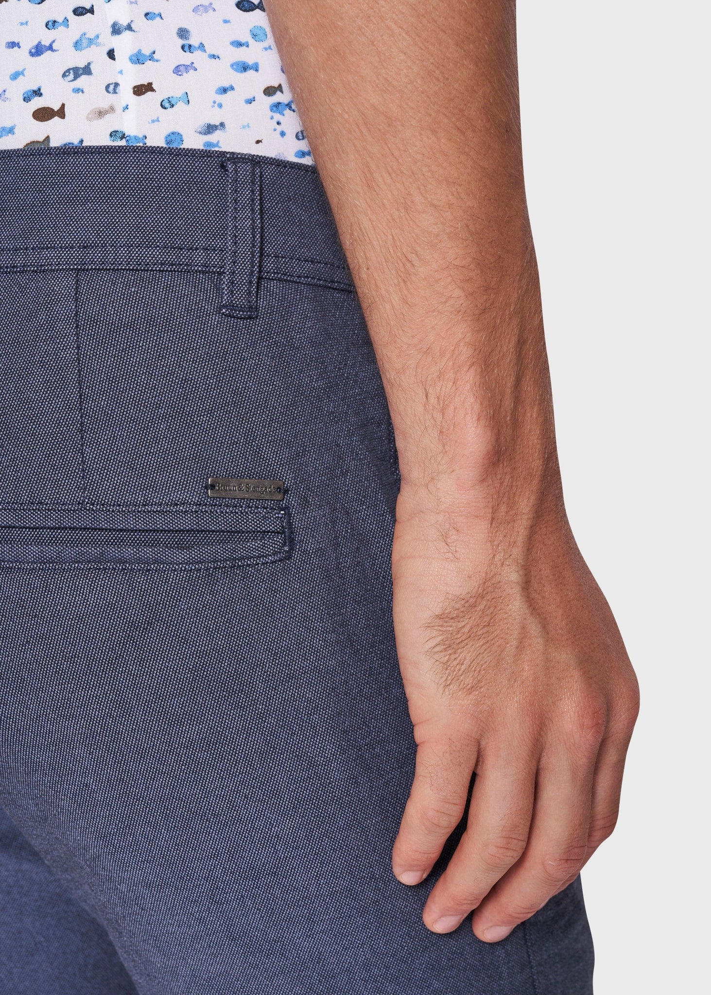 BS James Slim Fit Shorts - Blå
