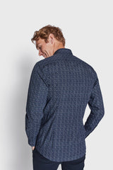 BS Jax Slim Fit Skjorta - Navy