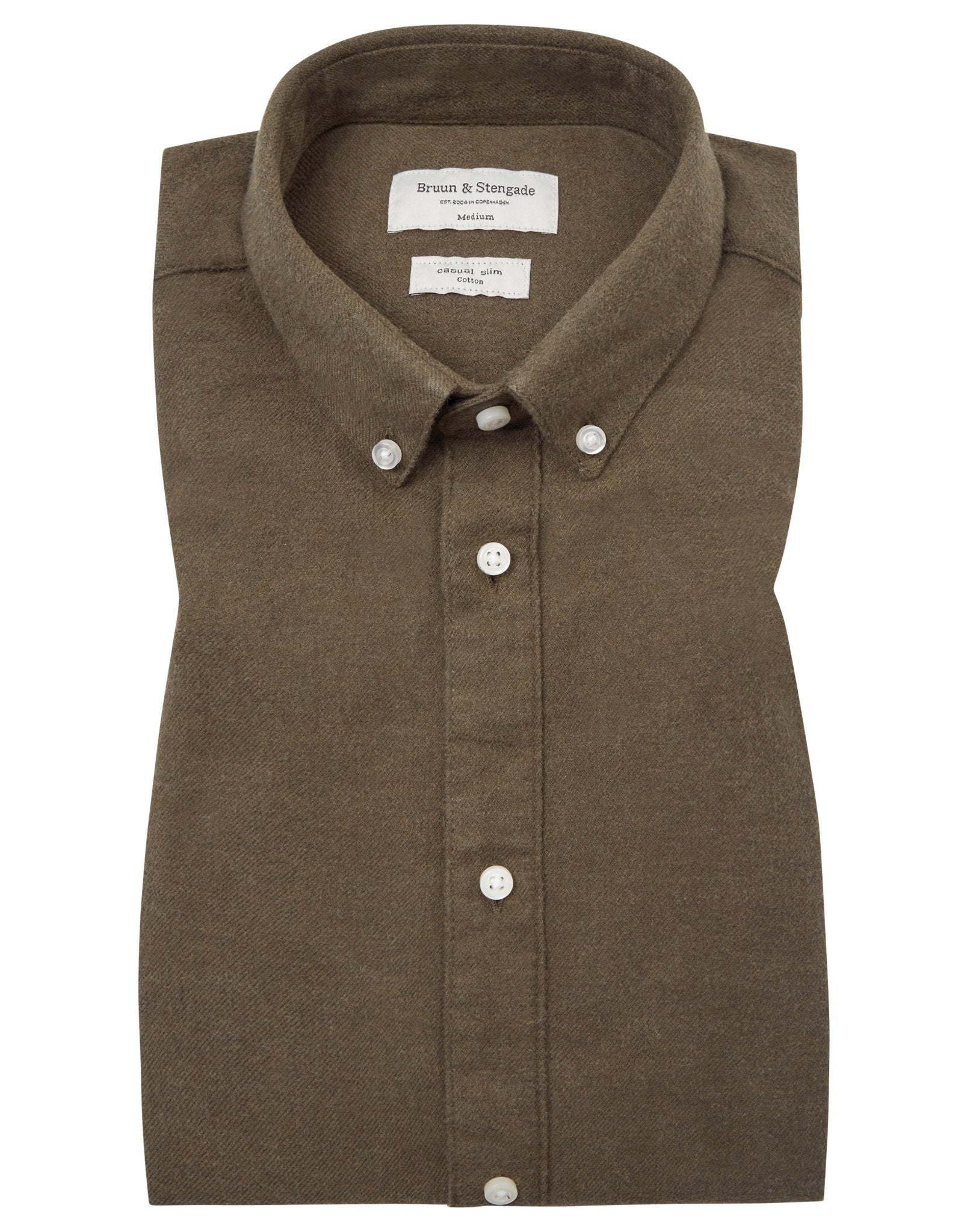 BS Jobe Casual Slim Fit Skjorta - Grön