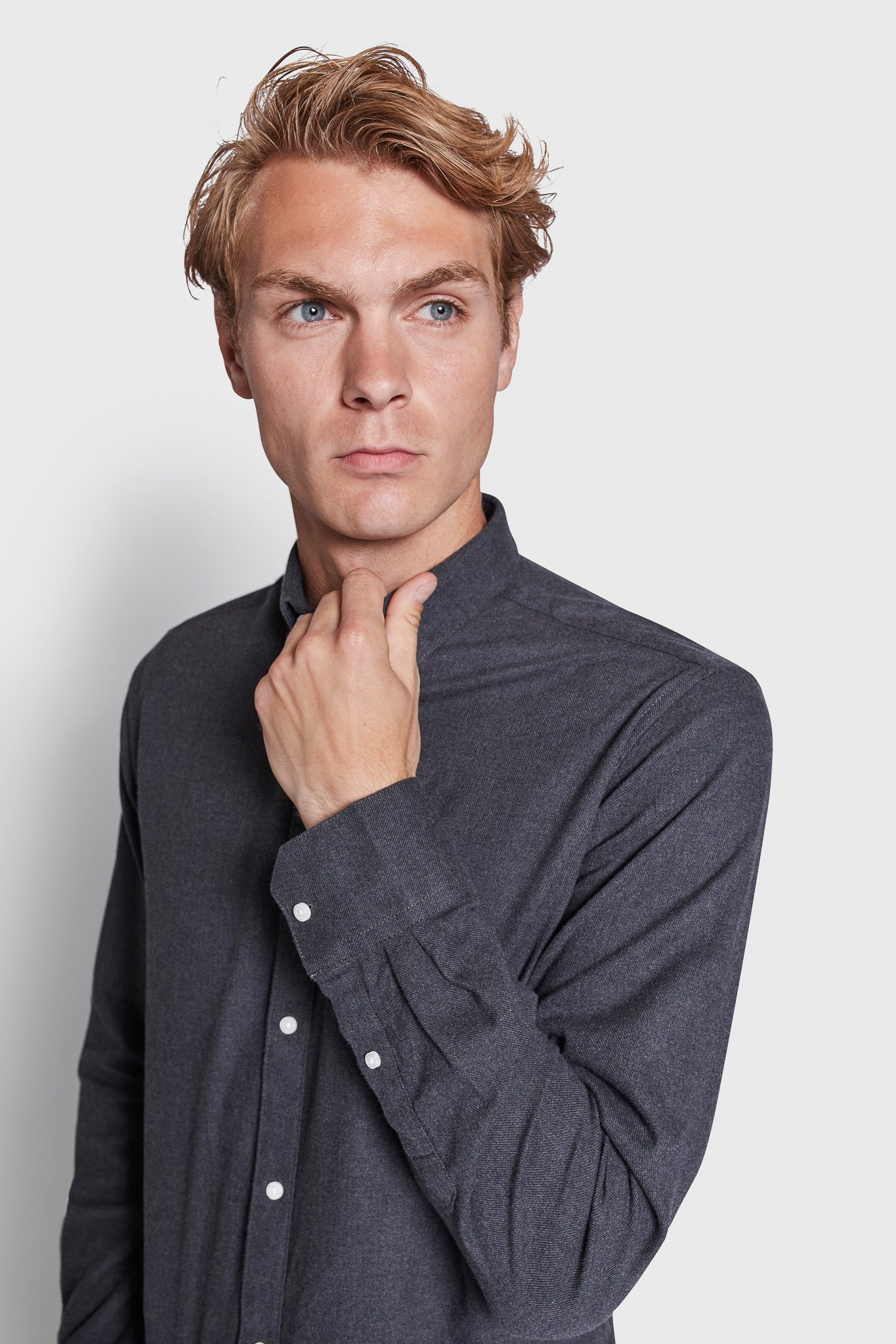 BS Ebruma Casual Modern Fit Skjorta - Dark Grey