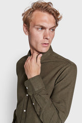 BS Ebruma Casual Modern Fit Skjorta - Green