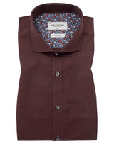 BS Kamil Slim Fit Skjorta - Bordeaux