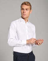 BS Kempes Slim Fit Skjorta - White