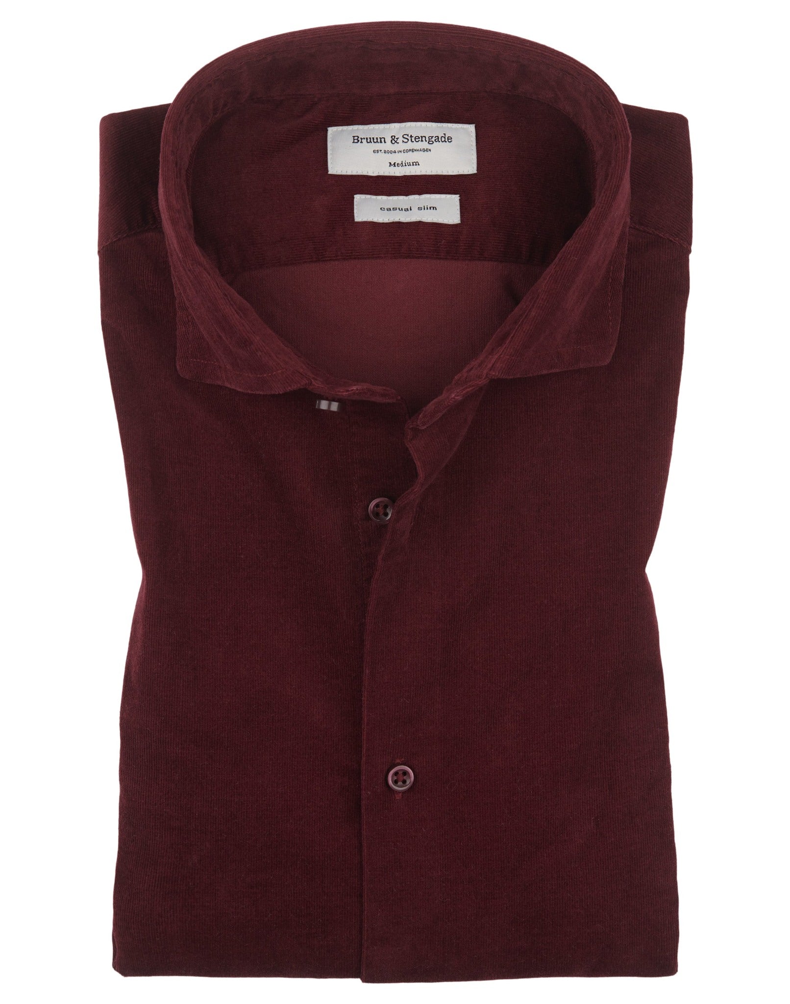 BS Kyoto Slim Fit Skjorta - Bordeaux