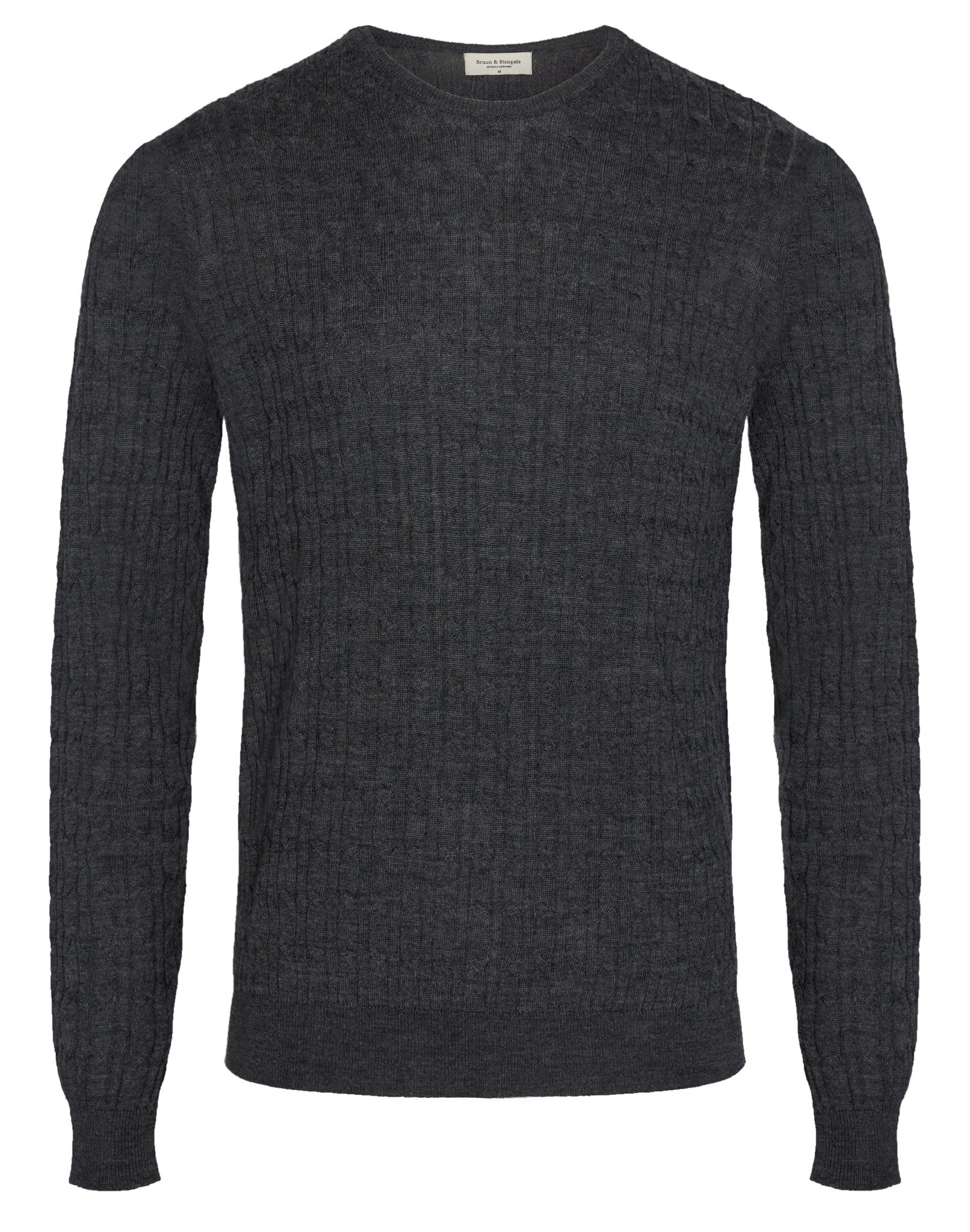 BS Kyrgios Regular Fit Stickad tröja - Grå