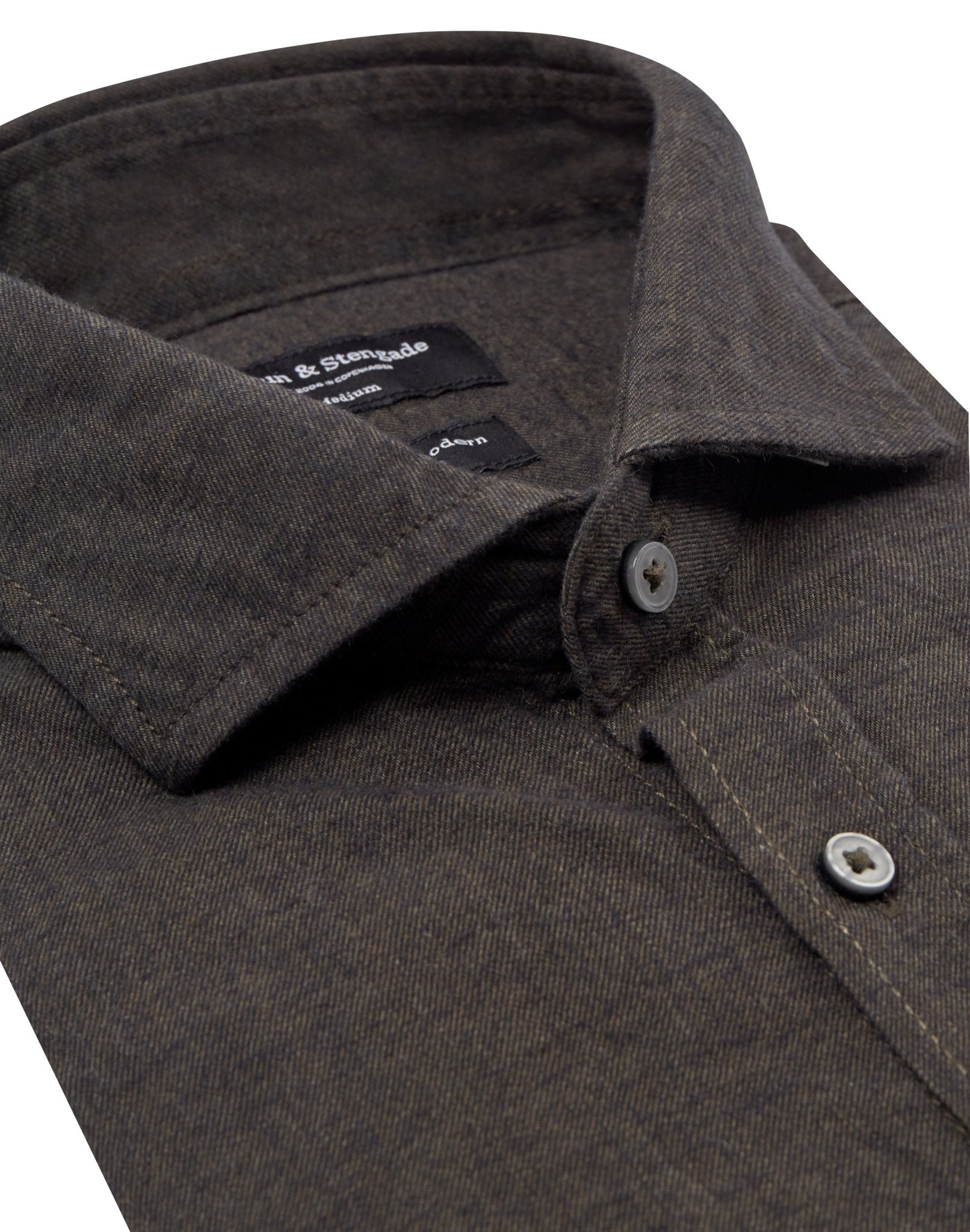 BS Lamin Casual Modern Fit Skjorta - Grön