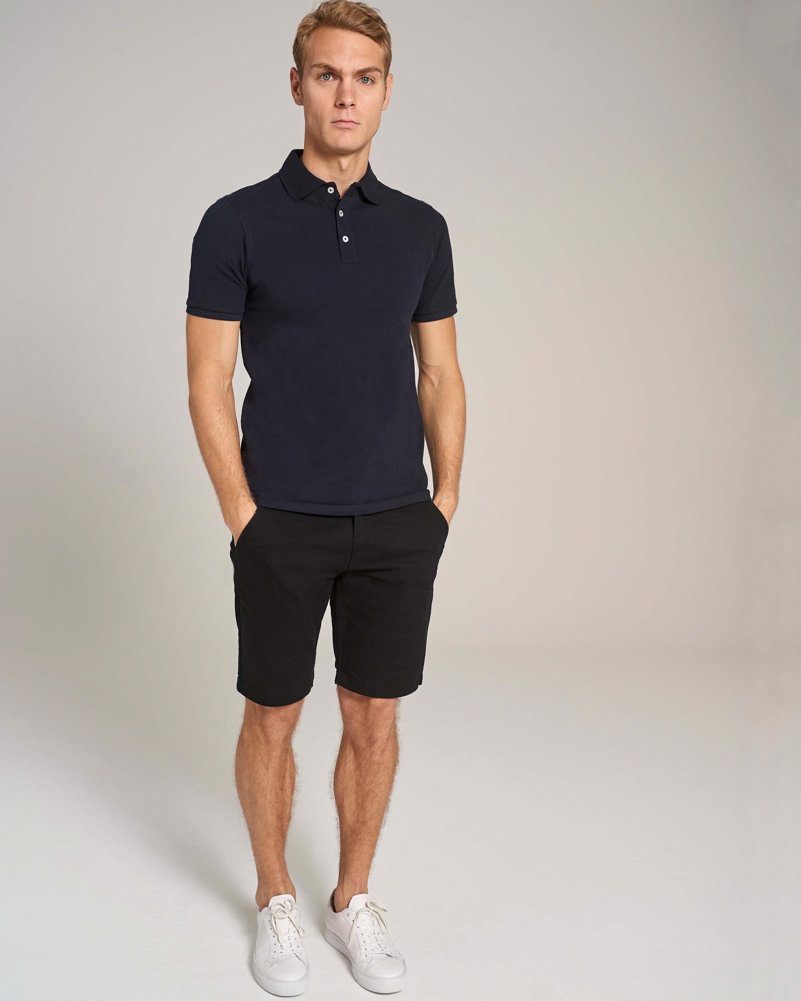 BS Lanai Regular Fit Pikétröja - Marinblå