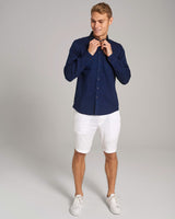 BS Lando Casual Modern Fit Skjorta - Dark indigo