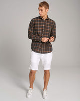 BS Charles Casual Modern Fit Skjorta - Brown