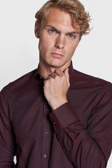 BS Maquire Modern Fit Skjorta - Bordeaux