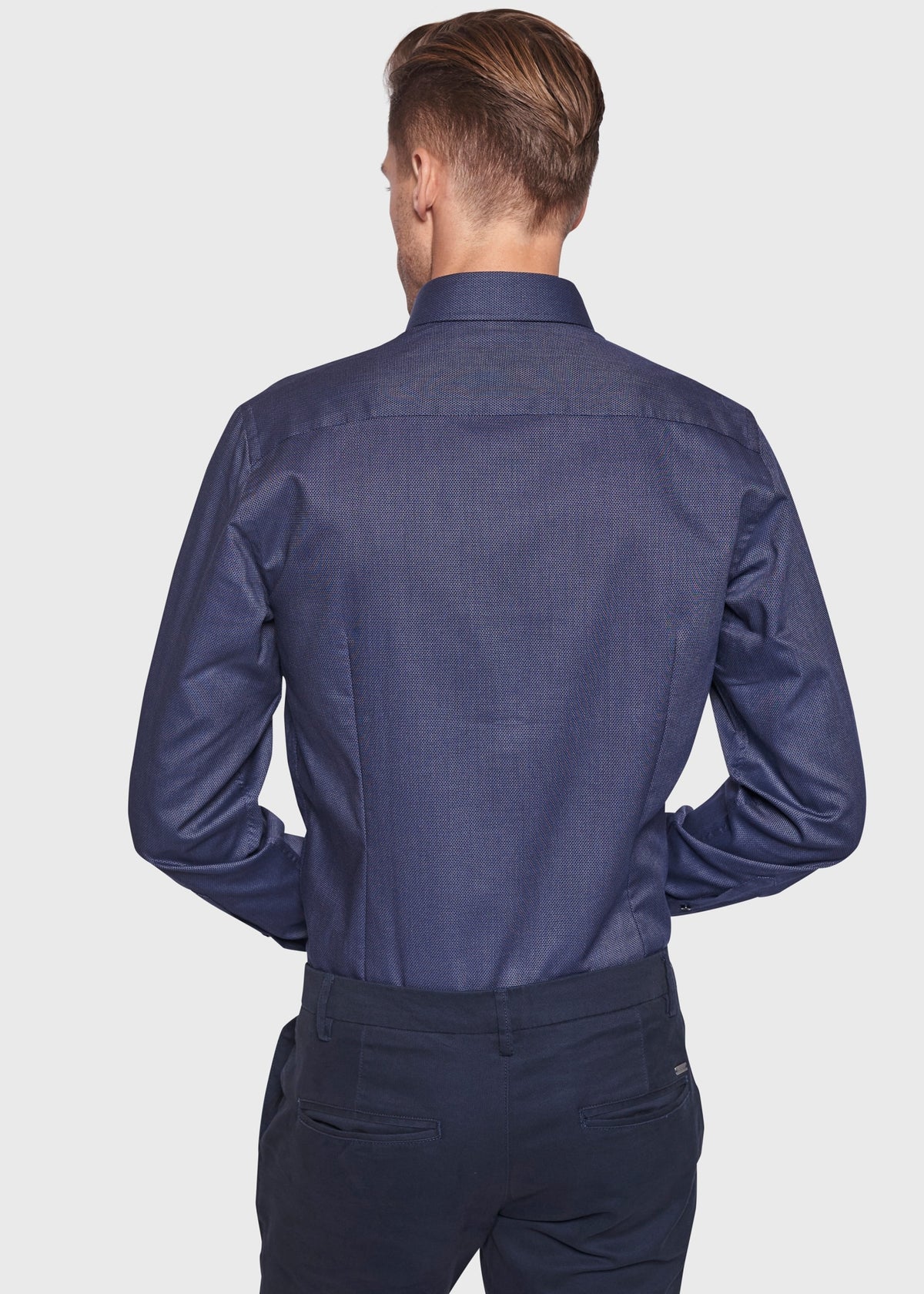 BS Matteo Modern Fit Skjorta Navy - Navy