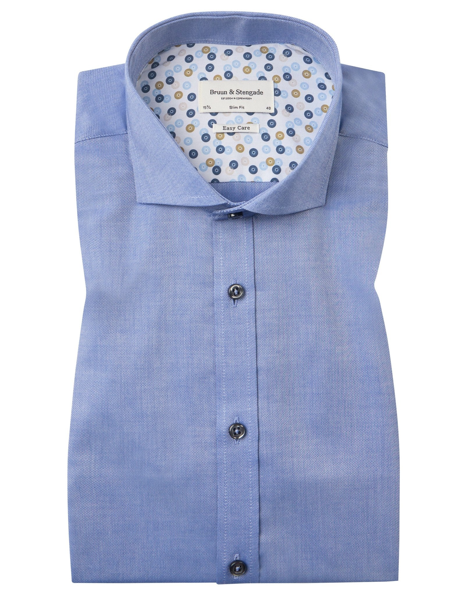 BS Matthaus Slim Fit Skjorta - Blå