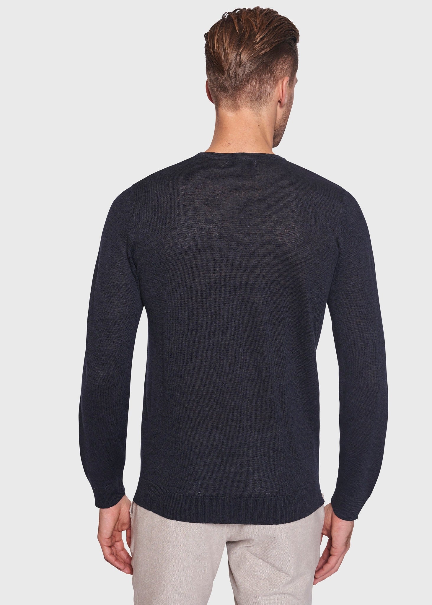 BS Mogensen Regular Fit Stickad Tröja - Navy