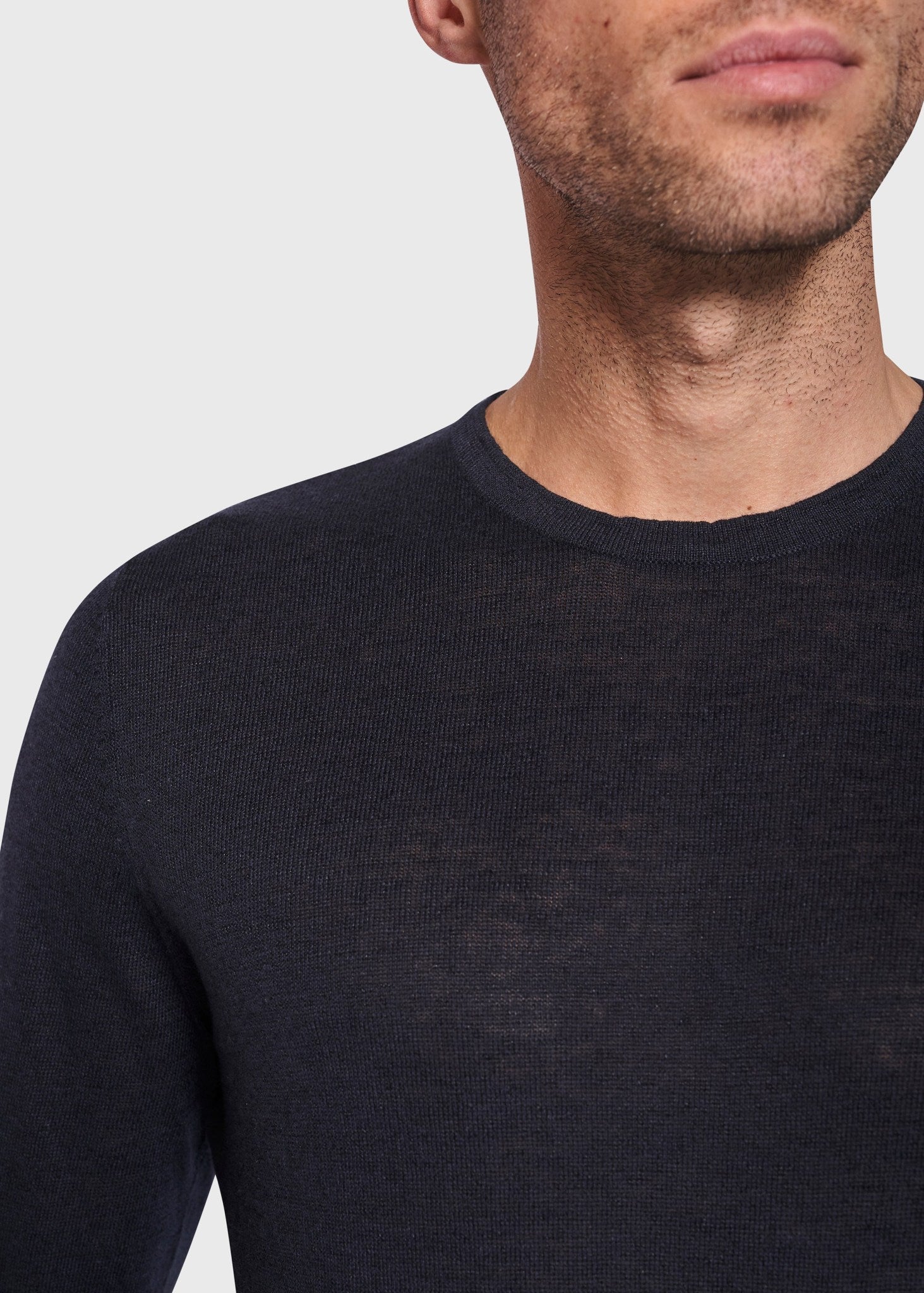 BS Mogensen Regular Fit Stickad Tröja - Navy