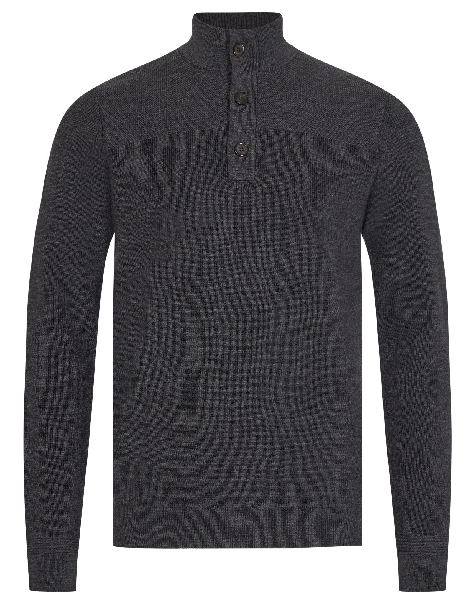 BS Monfils Regular Fit Stickad Tröja - Grey
