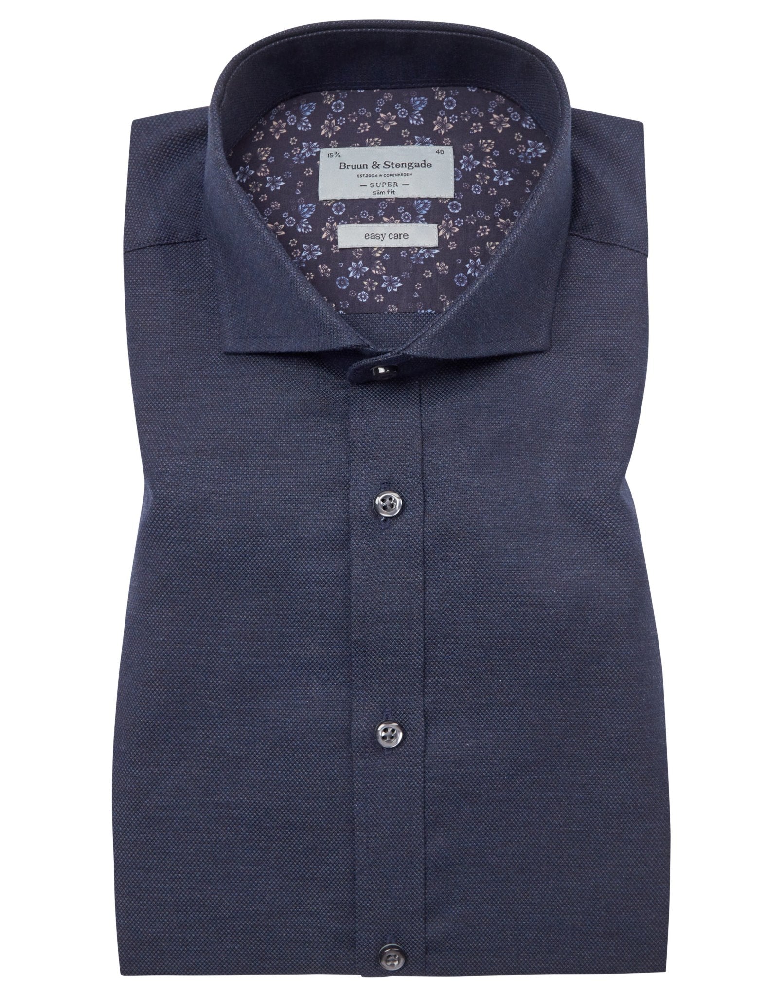 BS Muriqi Super Slim Fit Skjorta - Blue